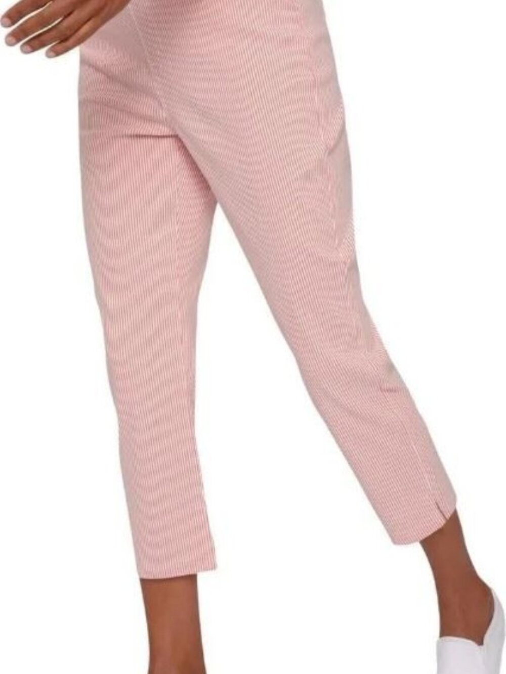 Mario Serrani Women's Comfort Stretch Capri Pants, Color Red Tomato, X-Small